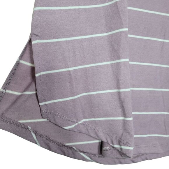 Just be‎ Shirt Striped Purple Soft Long Sleeve Womens S - Picture 4 of 9